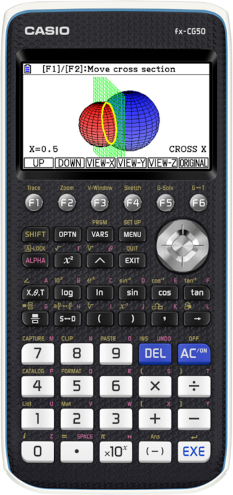 Actual product image Casio FX-CG50 (Batteries)