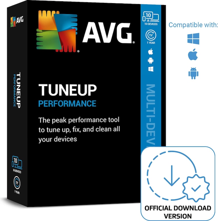 Produktbild Avast AVG TuneUp (10 User, 10 Geräte/User, 12 Monate)