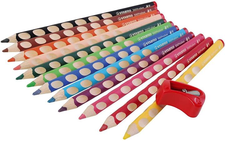 Produktbild STABILO EASYcolors ergonomischer Buntstift für Rechtshänder (12x)