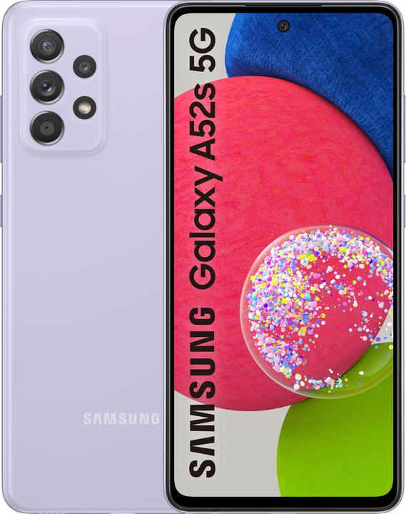 Immagine prodotto Samsung Galaxy A52s UE (128 GB, Awesome Violet, 6.50", Doppia SIM Ibrida, 64.14 Mpx, 5G)