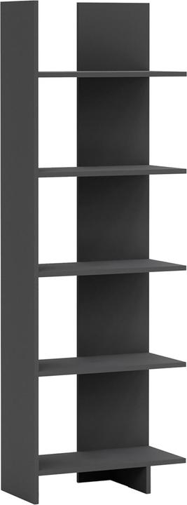 Produktbild En.Casa Bücherregal Vireftere 176x62x29 cm Grau (62 x 29 x 176 cm)