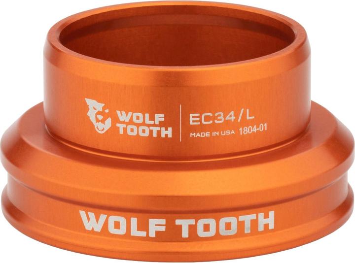 Wolf Tooth Performance Headset Lower, 1 1/8", EC34/30, orange