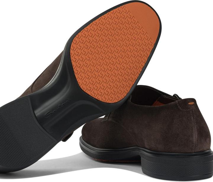 Image du produit Santoni Suede double buckle loafers (41.5)