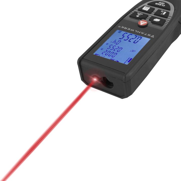 Actual product image Stahlwerk Laser rangefinder LE-60 ST up to 60 m with illuminated LCD display (60 m, 635 nm)