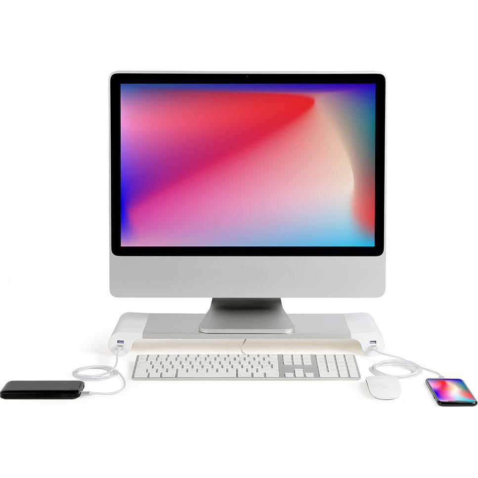 Livoo USB-Monitorständer, Monitor Erhöhung, Grau