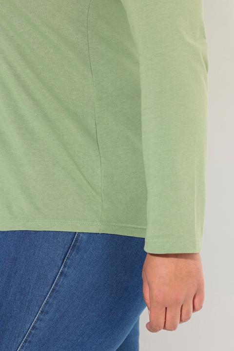 Produktbild Ulla Popken Shirt, Slim, V-Ausschnitt, Langarm (58)