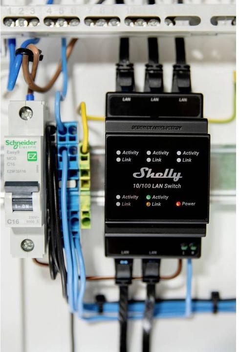 Actual product image Shelly LAN Switch (5 ports)