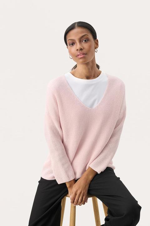 Produktbild Part Two Pullover mit lässigem Schnitt und Dreiviertelärmeln (M)