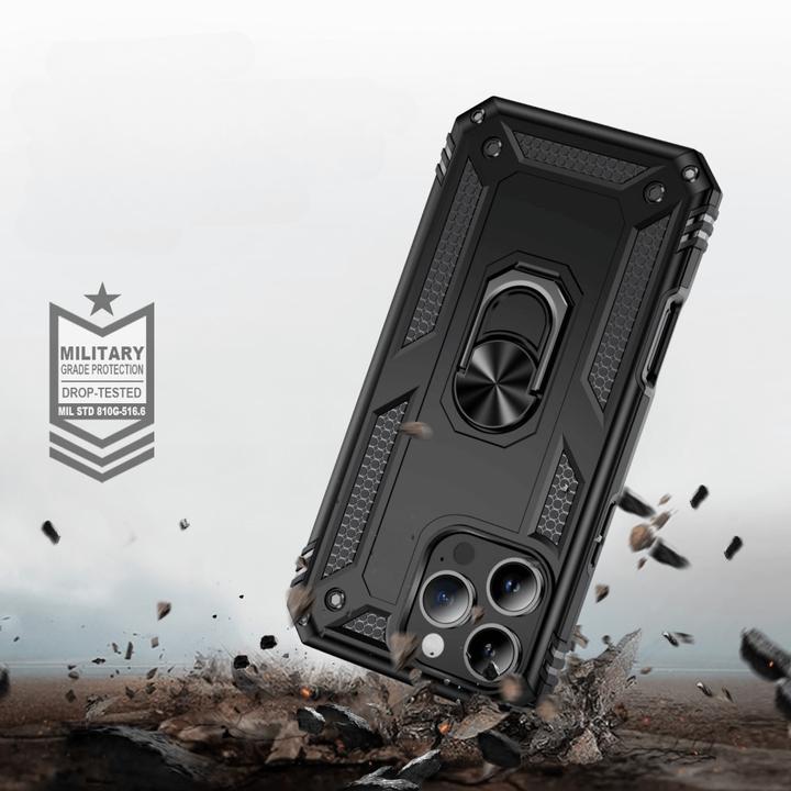 Actual product image Cover-Discount iPhone 16 Pro Max - Armor Case with kickstand (Apple iPhone 16 Pro Max)