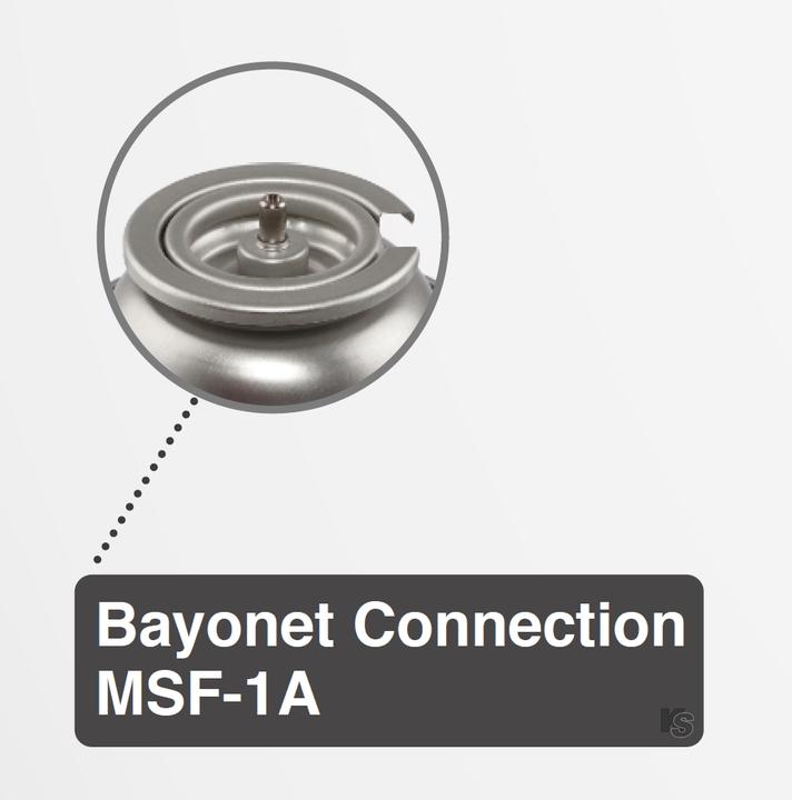 D-M-C Design Bajonett Verschluss Gas Kartuschen 4Stk.