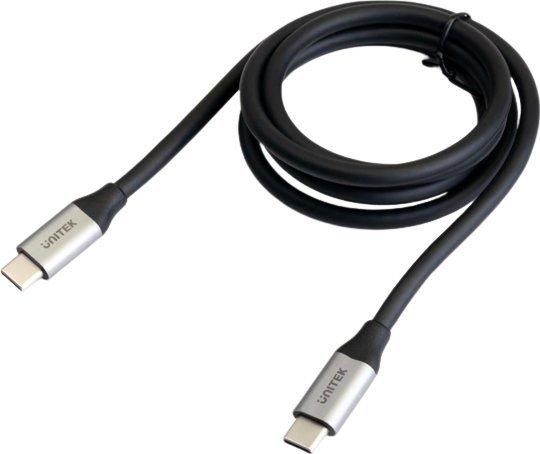 Productafbeelding Unitek USB USB-C - USB-C kabel 2 m zilver (C14091ABK) (2 m, USB 3.1)
