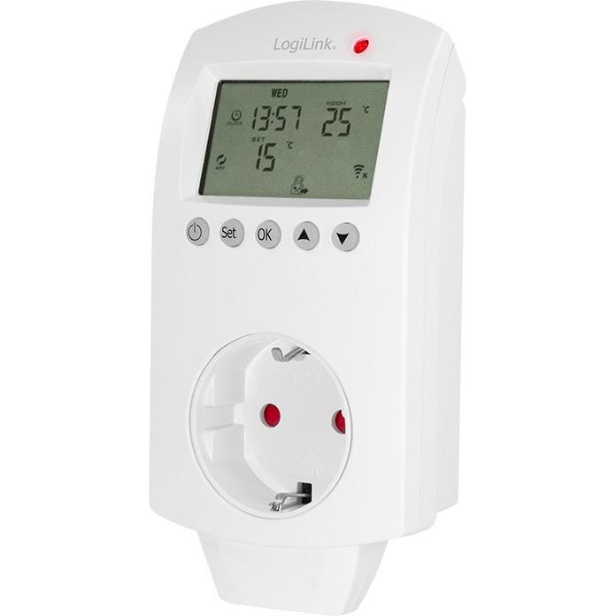 Thumbnail - LogiLink Smart Home Wi-Fi Thermostat Socket, Thermostat, Weiss