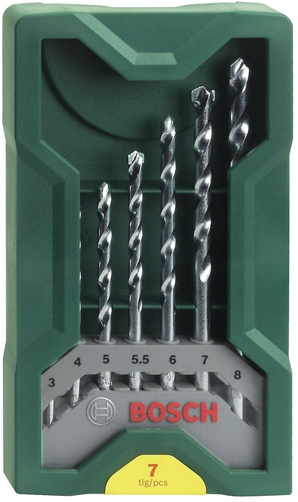 Image du produit Bosch Zubehör Stone twist drill set 7 pieces (5 mm, 6 mm, 7 mm, 8 mm, 4 mm, 3 mm, 5,5 mm)