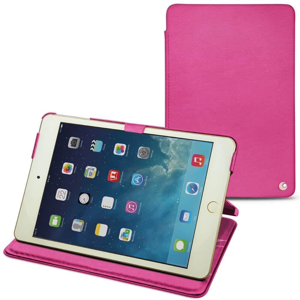 Noreve Lederschutzhülle horizontal (iPad Mini 5), Tablet Hülle, Rosa