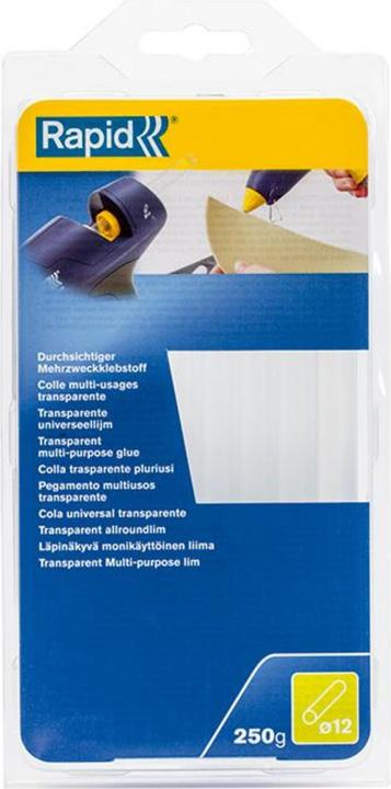 Actual product image Rapid Universal transparent glue sticks Ø12x190mm 14 pieces