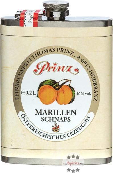 Produktbild Prinz Flachmann Marillen-Schnaps 0,2l