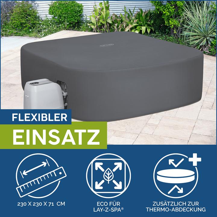 Actual product image Bestway Lay-Z-Spa Thermal CoverSquare 230x230x71