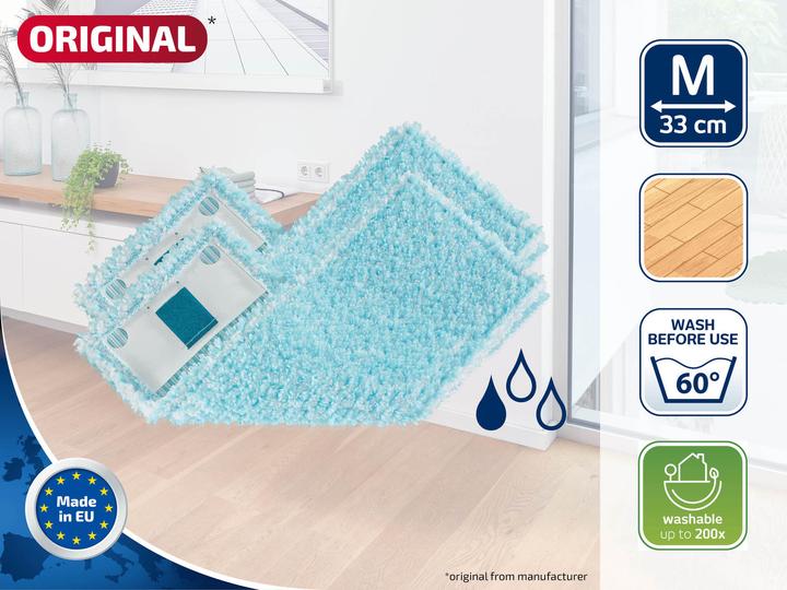 Produktbild Leifheit 2er Set Wischbezug CLEAN TWIST M Ergo super soft (2 Stk.)