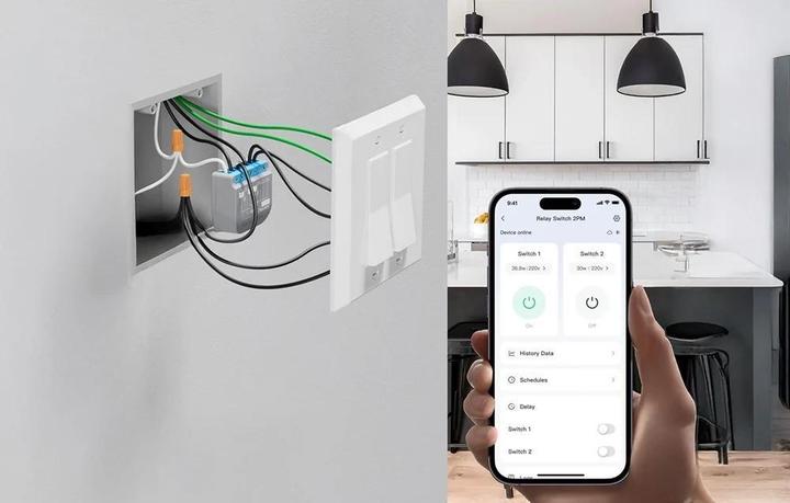 Produktbild SwitchBot Relay Switch 2PM intelligent two-channel switch (Schaltaktor)