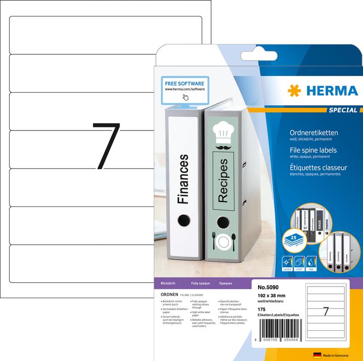 Image du produit HERMA Étiquettes de classement A4