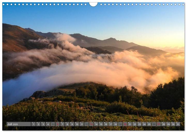 Produktbild Weitwandern auf Korsika GR 20 (Wandkalender 2025 DIN A3 quer), Monatskalender (A3)