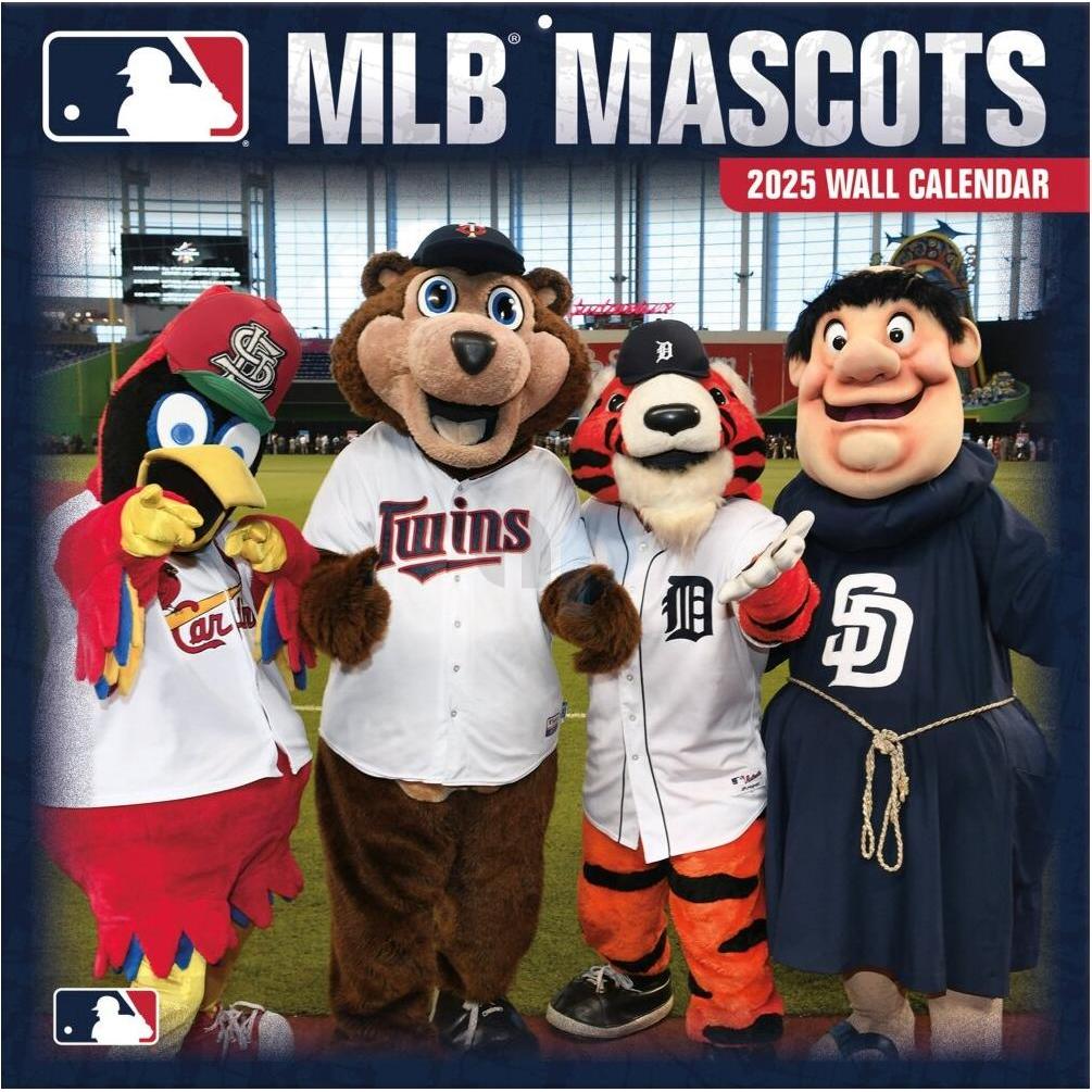 Turner, Kalender, MLB - Maskottchen - 30.5 x 30.5 cm Wandkalender 2025 (30.5 x 30.5 cm, Französisch, Italienisch, Spanis...