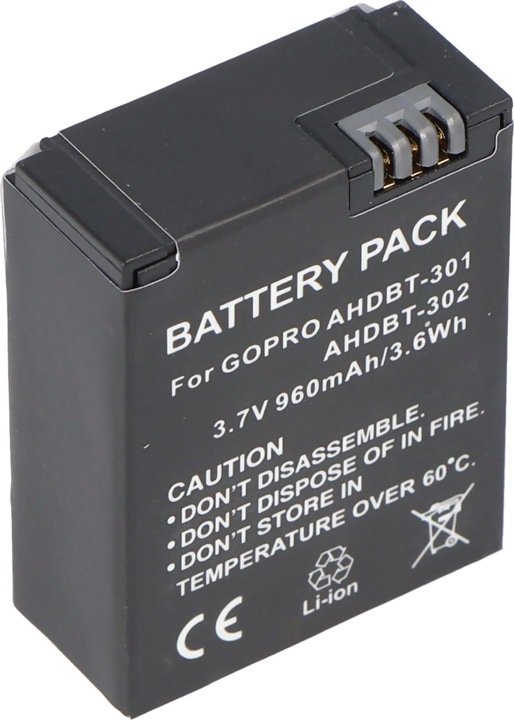 Actual product image GoPro Battery HD Hero 3, AHDBT-201, AHDBT-301 (Rechargeable battery)