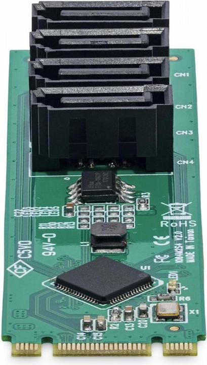 Image du produit StarTech Adap 4-Port M.2 to SATA Adapter Card