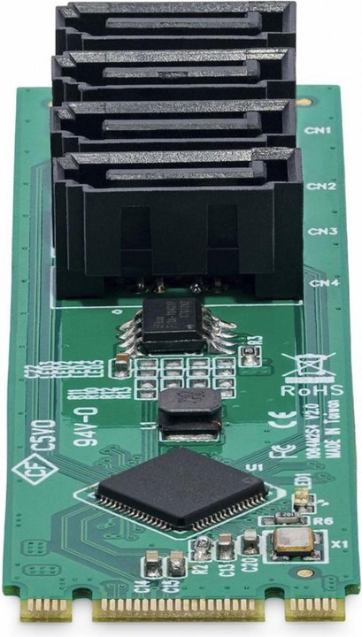Produktbild StarTech Adap 4-Port M.2 to SATA Adapter Card