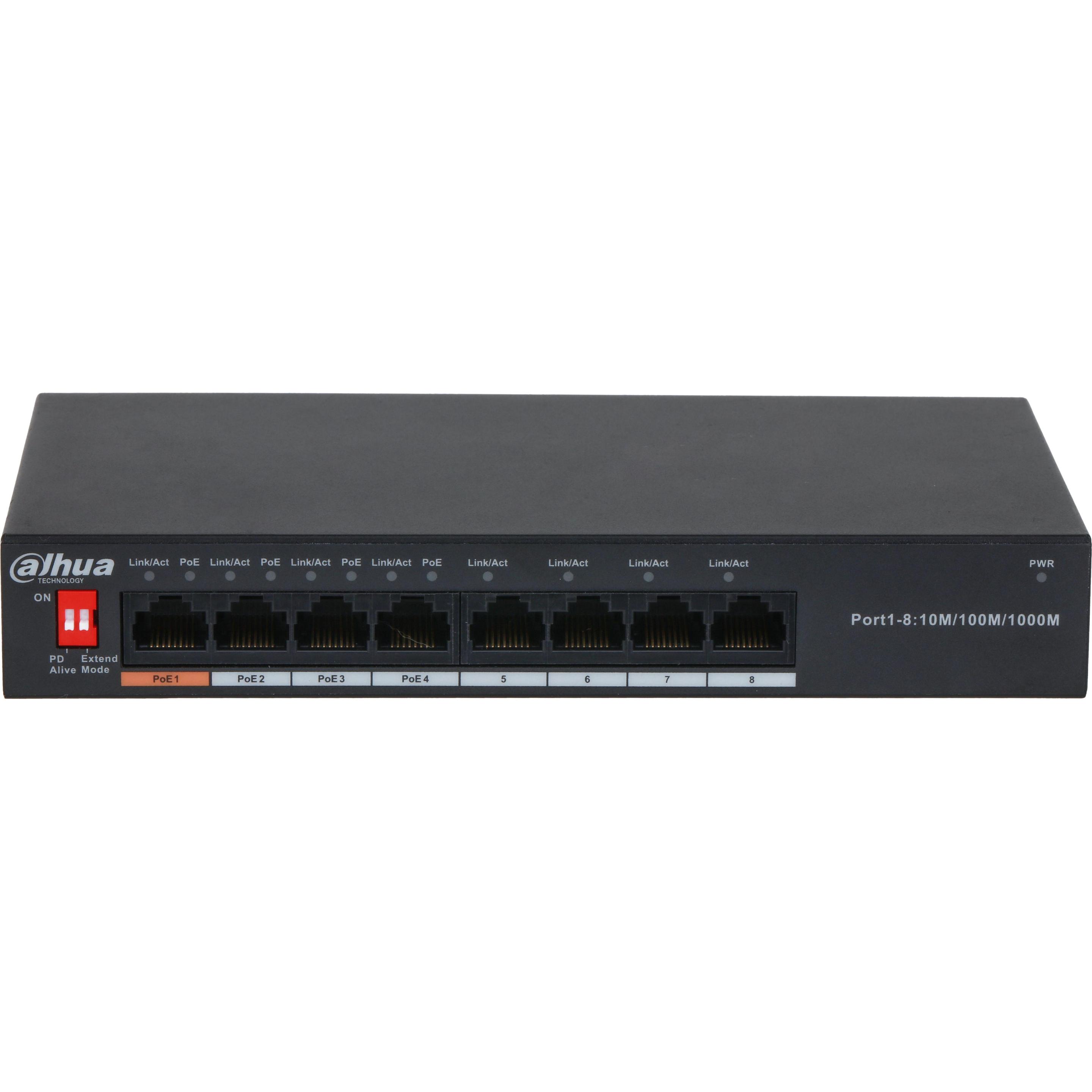 Dahua DH-PFS3008-8GT-60 Switch non gestito 8 1000M Sì (8 porte), Switch di rete
