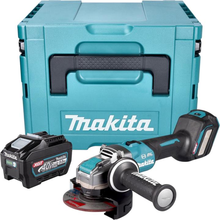 Actual product image Makita GA 041 GT101 Akku Winkelschleifer 40 V max. 125 mm X-LOCK Brushless + 1x Akku 5,0 Ah + (125 mm)