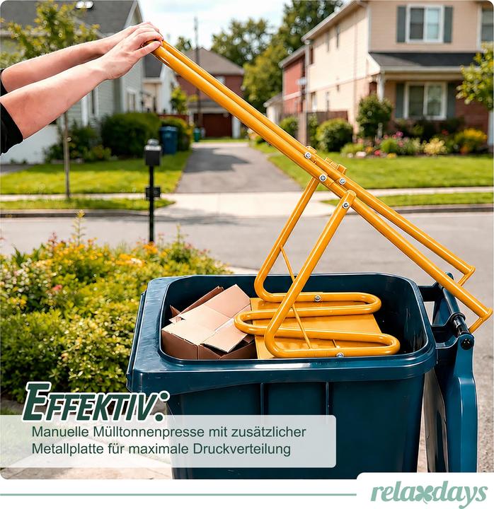 Produktbild Relaxdays Müllpresse