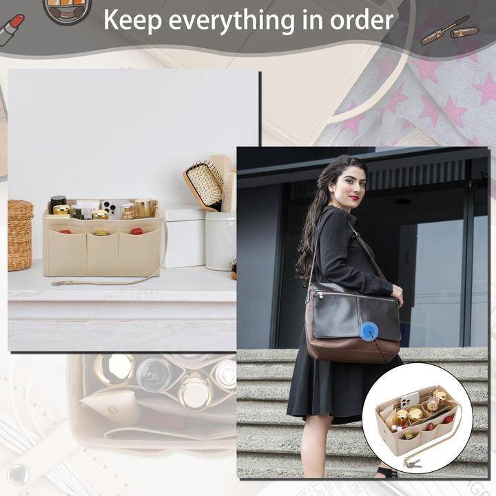 Produktbild Alopini Handtaschen-Organisator, Filz-Taschen-Organisator, Tasche in Tasche-Organisator