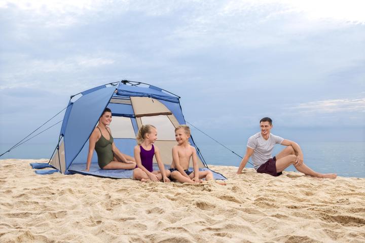Produktbild Bestway Tent Polyester with Ventilation 107/127x240x125 cm Camping & Beach 68144 (Kuppelzelt, 3.30 kg, 4 Personen)
