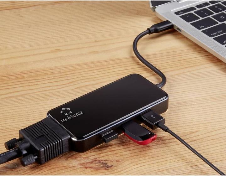 Produktbild Renkforce USB-CÂ® Mini-Dockingstation (USB-C, 6 Ports)