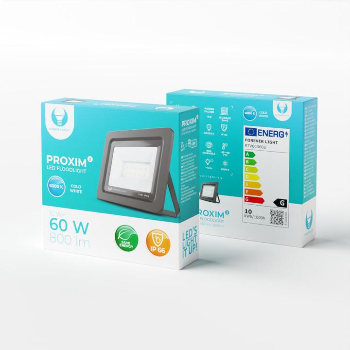 Produktbild Forever Light Flutlicht LED PROXIM II 10W |6000K| IP66 (800 lm)