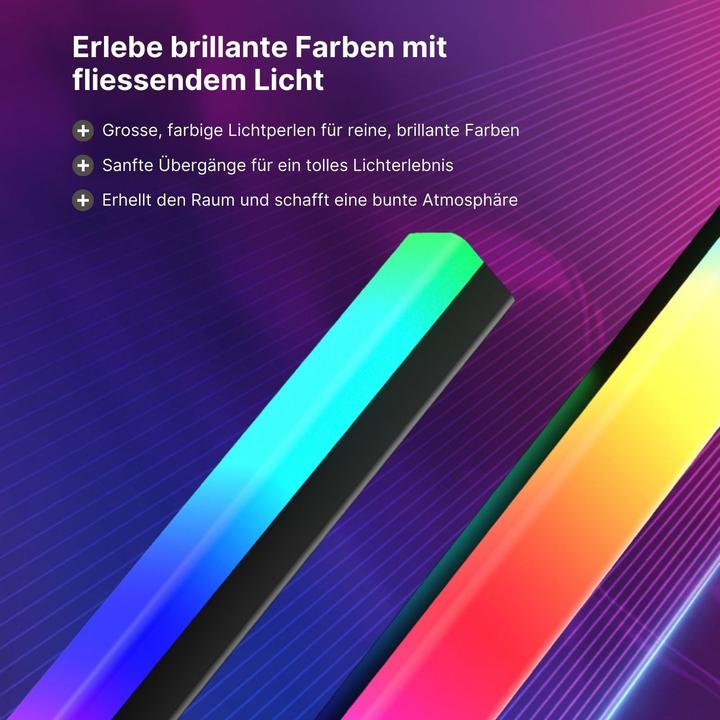 Actual product image Hermex 2er Set LED-Umgebungslicht Stehlampe Hintergrund-Beleuchtung Desktop-Licht