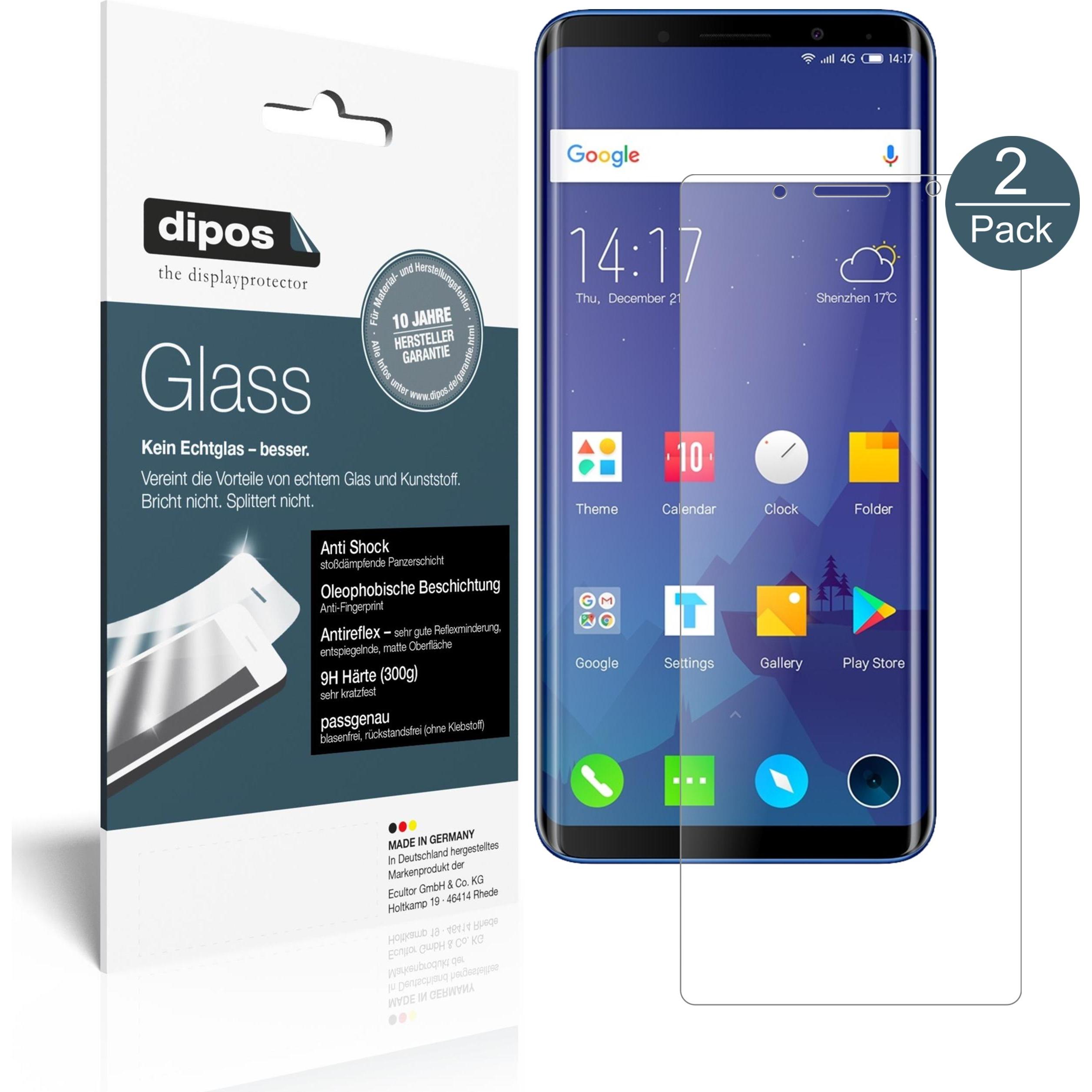 Dipos Displayschutz Anti-Shock (2 Stück, Elephone U), Smartphone Schutzfolie, Transparent