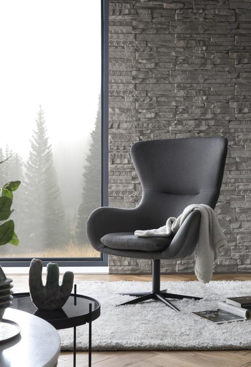 Produktbild SalesFever Sessel hoch mit Drehfunktion dunkelgrau
