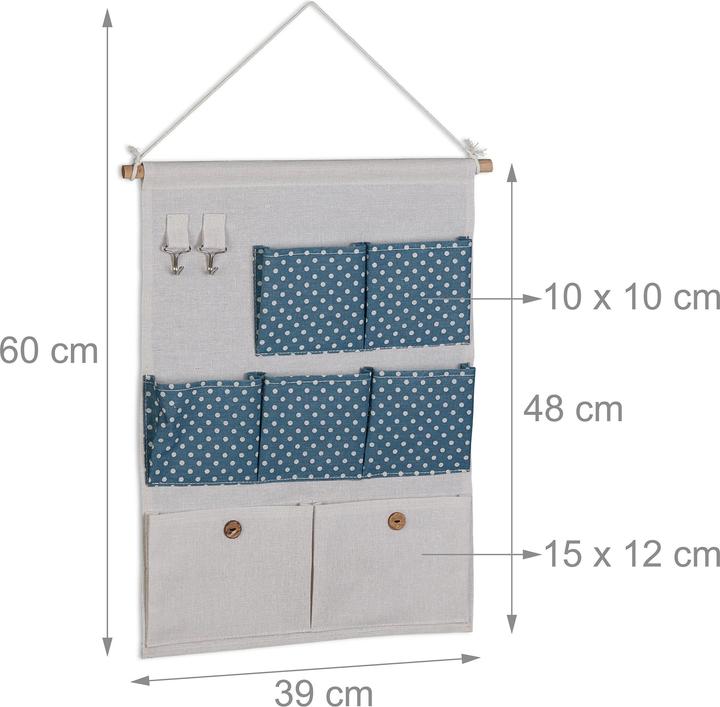 Produktbild Relaxdays Hängeorganizer (1 x, 39 x 2 x 60 cm)