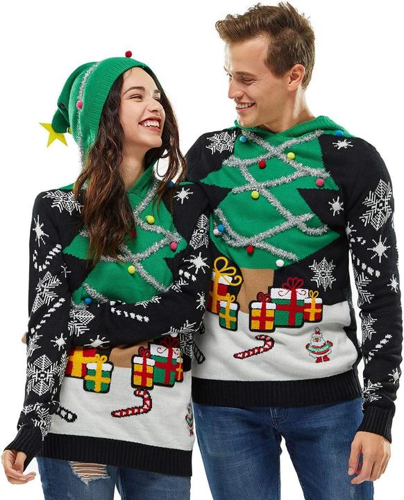 Produktbild U look ugly today Hässlicher Weihnachtspullover (L)