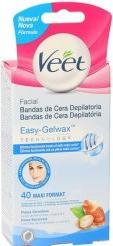 Image du produit Veet Easy Gelwax Facial Bands Depilatory Wax 40 Strips (bandes de cire dépilatoire pour le visage) (40 ml, 1 x, 30 g)