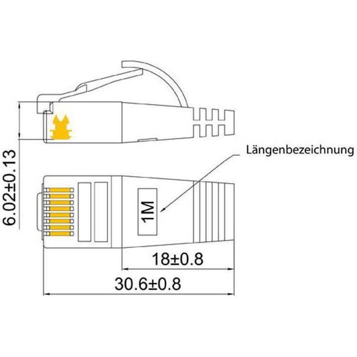 Thumbnail - Wirewin Netzwerkkabel (STP, CAT6, 0.10 m), Netzwerkkabel
