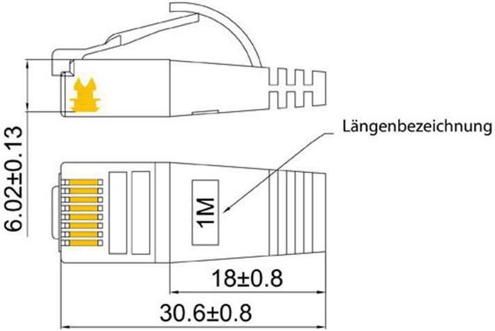 Productafbeelding Wirewin Netwerkkabel (STP, CAT6, 2 m)
