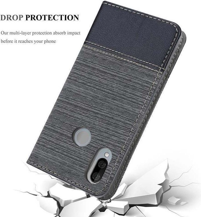 Produktbild Cadorabo Book Jeans Optik Cover (Wiko View 3 Lite)