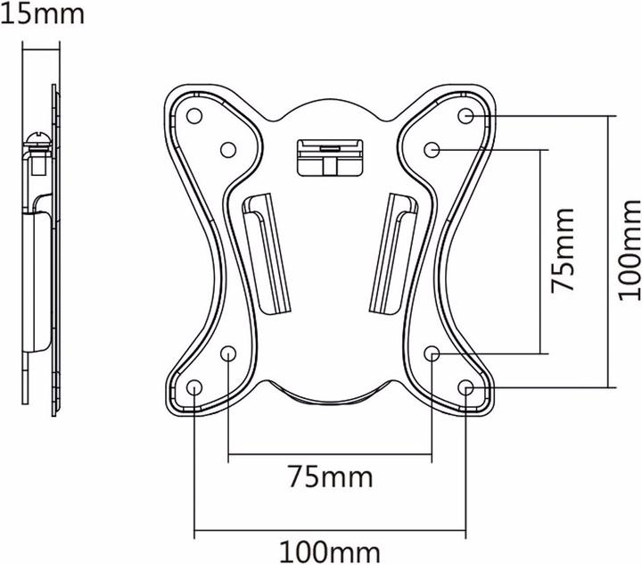Image du produit RS PRO Kit de montage mural pour LCD/TV (Mur, 27", 20 kg)