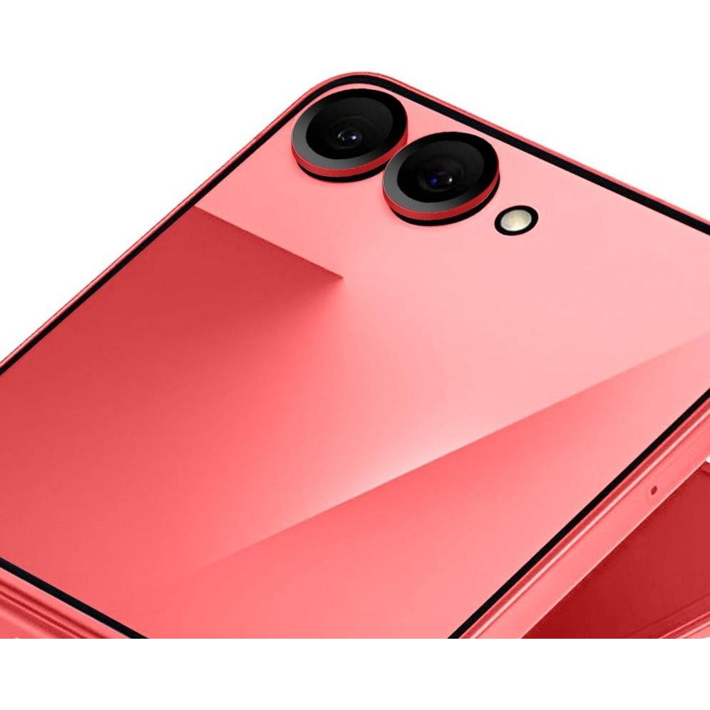 Obal:Me Objektivschutzfolie für Samsung Galaxy Z Flip 7/FE Korallenrot (Samsung Galaxy Z Flip7), Pellicola protettiva smartphone, Rosso