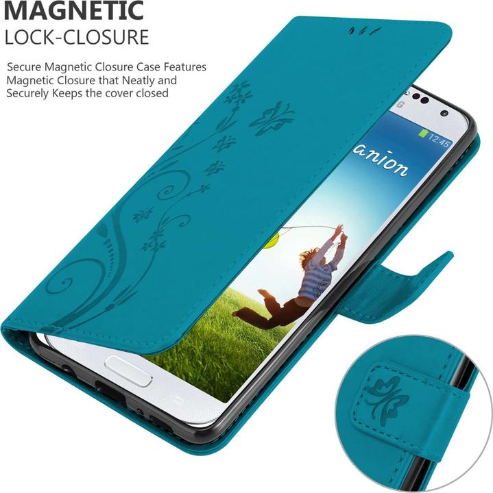 Image du produit Cadorabo Étui Flower Book pour Samsung Galaxy S4 (Samsung Galaxy S4)