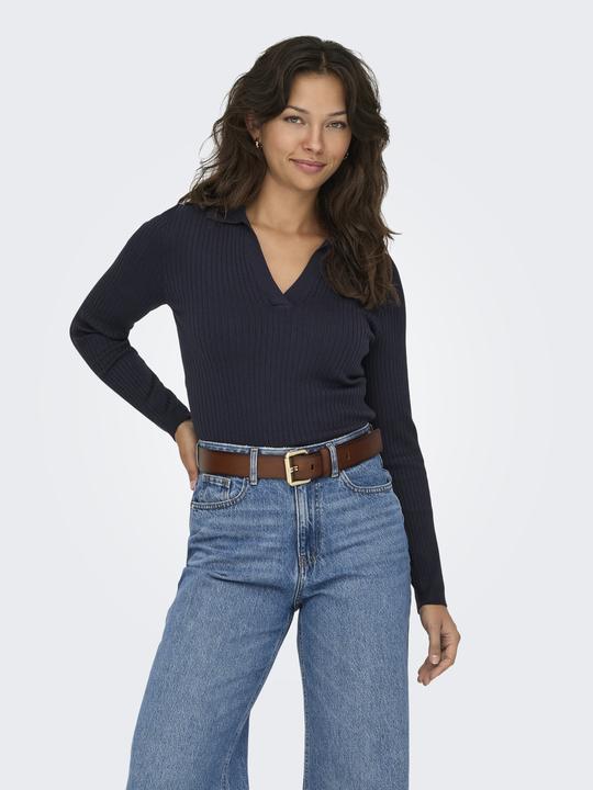 Produktbild Only Onlkaya Ls Polo V-Neck Pullover Ex Knt (M)