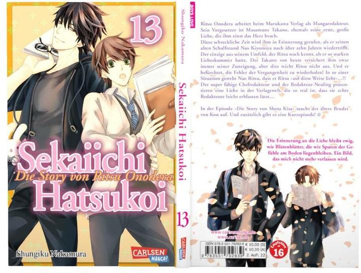 Immagine prodotto Sekaiichi Hatsukoi 13 (Tedesco, Shungiku Nakamura, 2021)